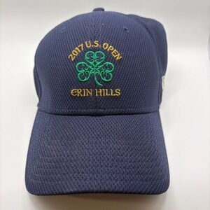 Erin Hills New Era 9Thirty 2017 U.S. Open Golf Cap L/XL Navy/Green‎ Athletic Hat